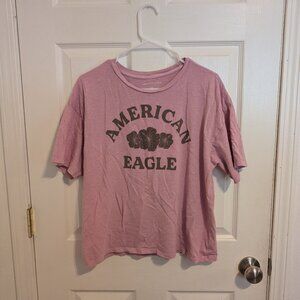 Oversized Boxy American Eagle Tee